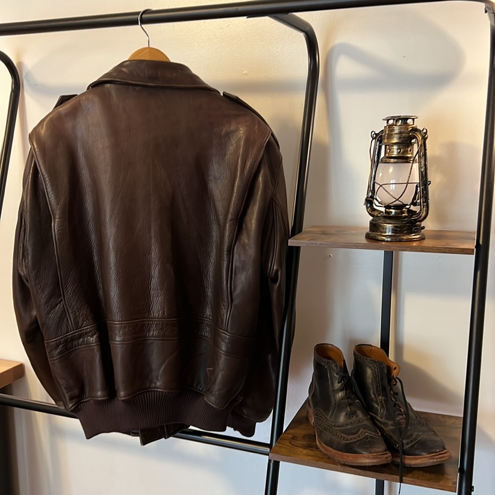Vintage Nordstrom Bomber Jacket 42L - Picture 2 of 7